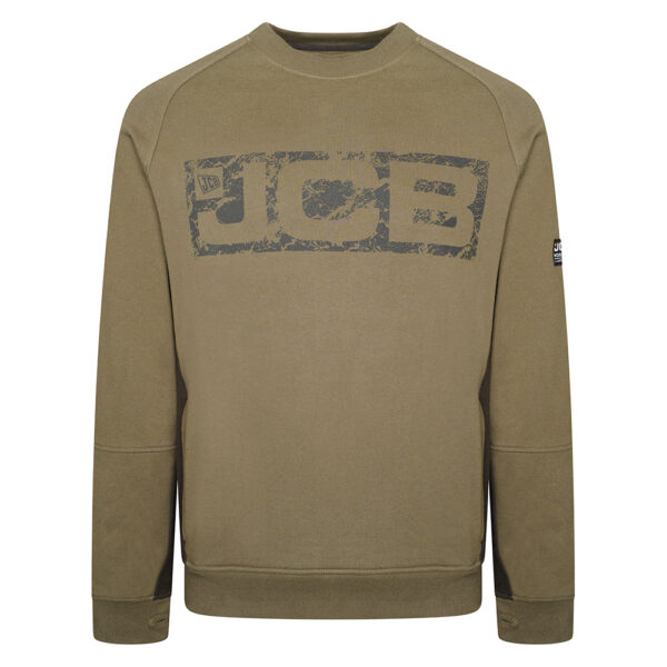 JCB TRADE CREW SWEATSHIRT OLIVE