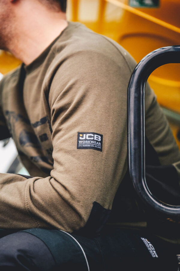 JCB TRADE CREW SWEATSHIRT OLIVE - Afbeelding 8