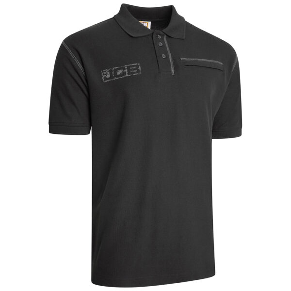 JCB TRADE WORK POLO BLACK - Afbeelding 3