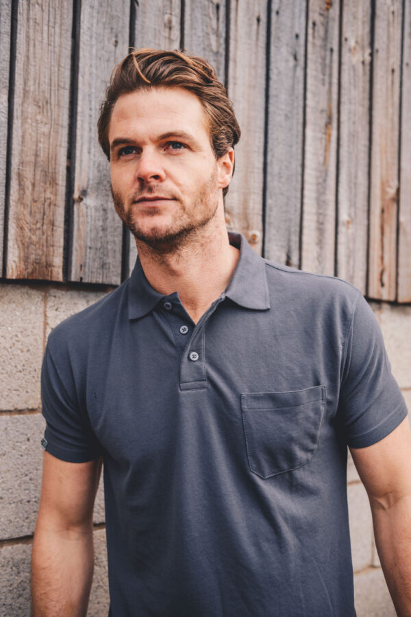 JCB ESSENTIAL GREY POLO SHIRT - Afbeelding 2