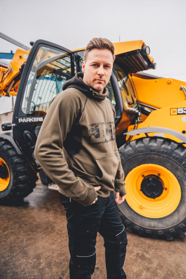 JCB HORTON HOODIE OLIVE/BLACK - Afbeelding 10