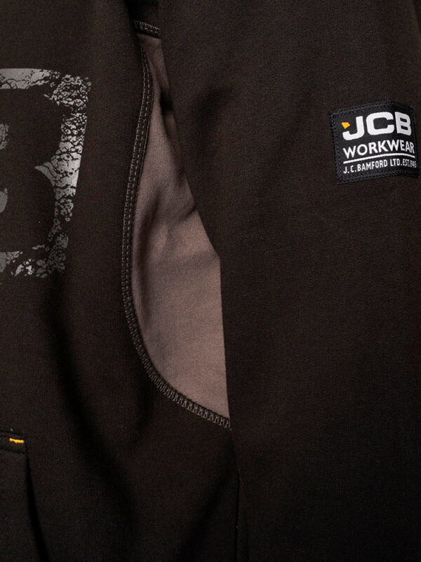 JCB HORTON HOODIE BLACK/GREY - Afbeelding 5