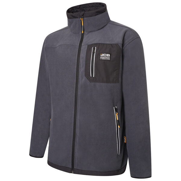JCB TRADE FLEECE FULL ZIP STEEL BLUE - Afbeelding 3
