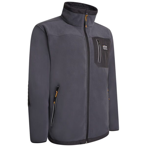 JCB TRADE FLEECE FULL ZIP STEEL BLUE - Afbeelding 4