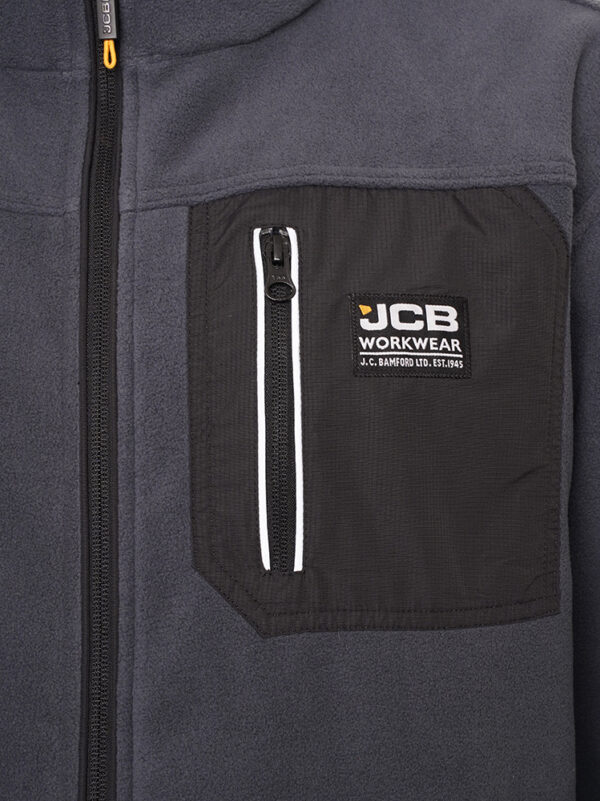 JCB TRADE FLEECE FULL ZIP STEEL BLUE - Afbeelding 5