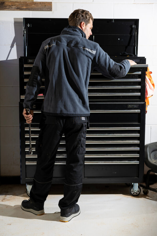 JCB TRADE FLEECE FULL ZIP STEEL BLUE - Afbeelding 9