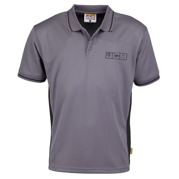JCB TRADE GREY/BLACK POLO