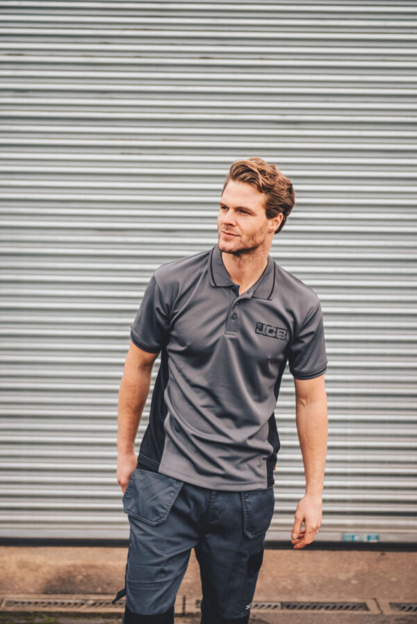 JCB TRADE GREY/BLACK POLO - Afbeelding 3