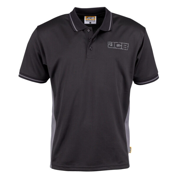 JCB TRADE BLACK/GREY POLO