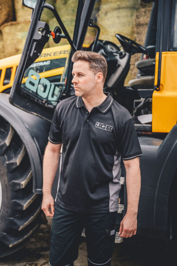 JCB TRADE BLACK/GREY POLO - Afbeelding 3