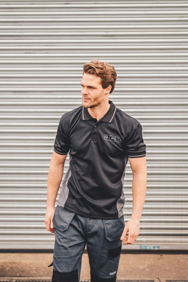 JCB TRADE BLACK/GREY POLO - Afbeelding 4