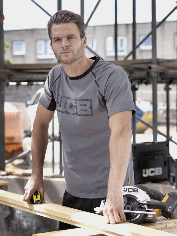JCB TRADE GREY/BLACK T-SHIRT - Afbeelding 5