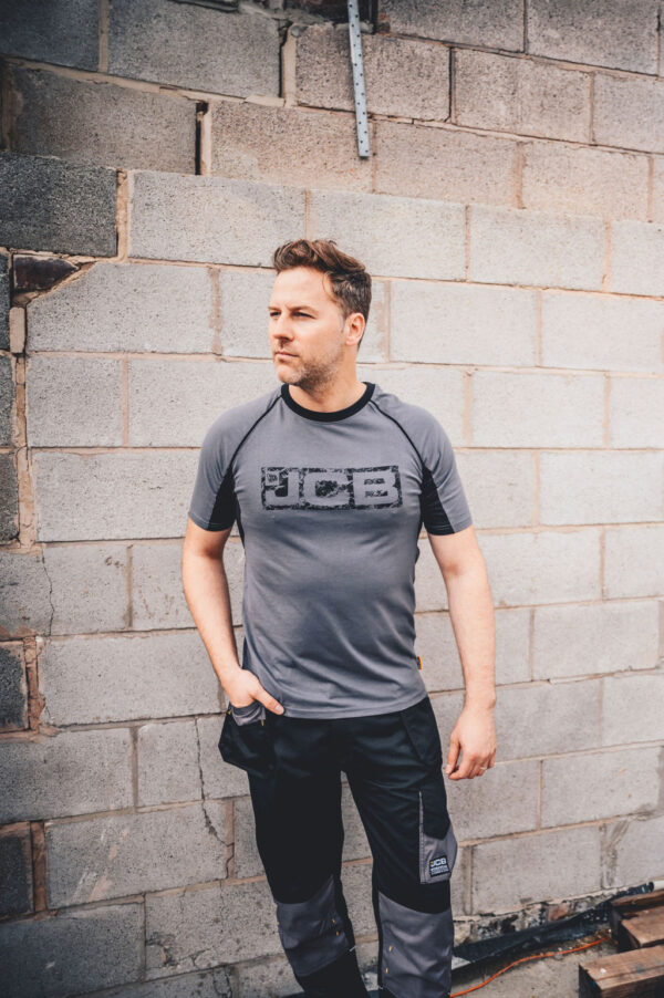 JCB TRADE GREY/BLACK T-SHIRT - Afbeelding 6