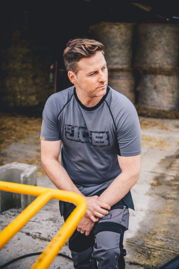 JCB TRADE GREY/BLACK T-SHIRT - Afbeelding 2