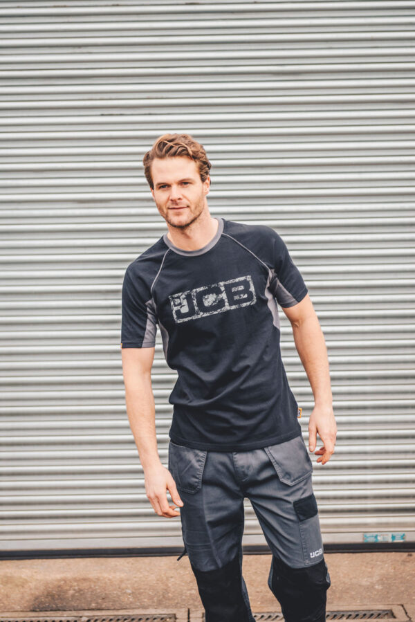 JCB TRADE BLACK/GREY T-SHIRT - Afbeelding 4