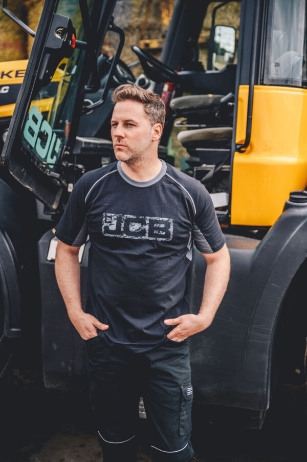 JCB TRADE BLACK/GREY T-SHIRT - Afbeelding 2