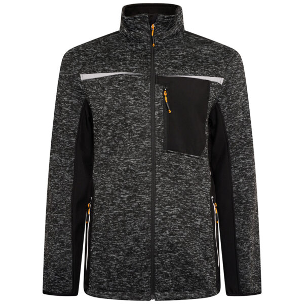 JCB TRADE ESSINGTON II FULL ZIP GREY KNITTED JUMPER - Afbeelding 3
