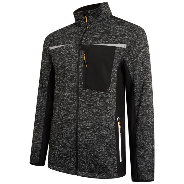 JCB TRADE ESSINGTON II FULL ZIP GREY KNITTED JUMPER - Afbeelding 5