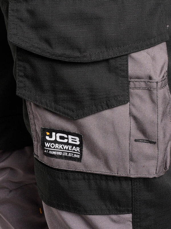 JCB TRADE BLACK/GREY RIP STOP BROEK - Afbeelding 6