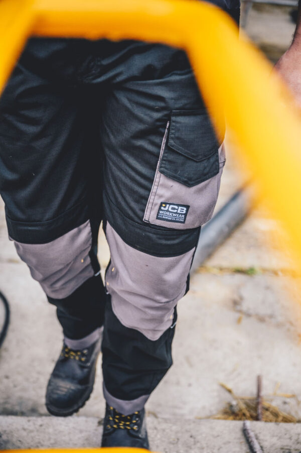 JCB TRADE PLUS BLACK/GREY RIP STOP BROEK - Afbeelding 6