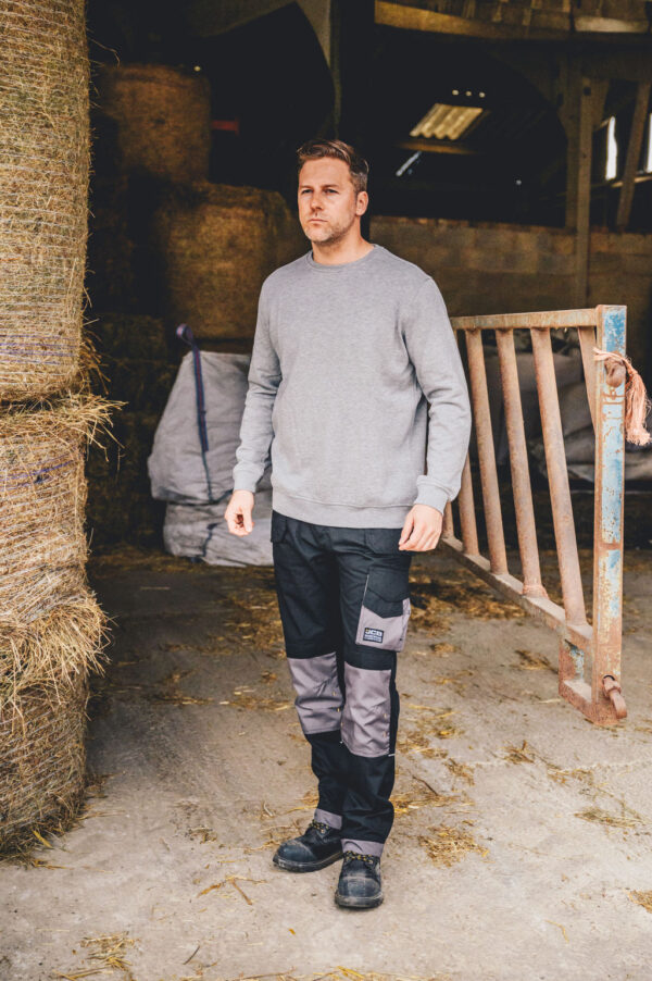 JCB TRADE PLUS BLACK/GREY RIP STOP BROEK - Afbeelding 2