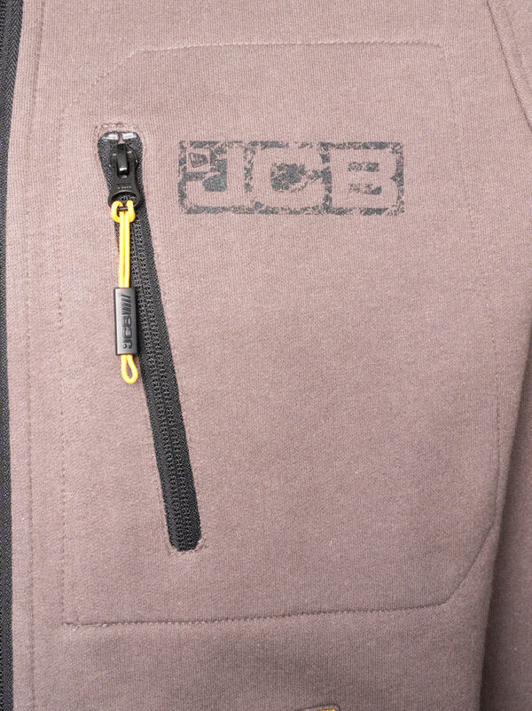 JCB TRADE ZIP THRU HOODIE GREY - Afbeelding 8