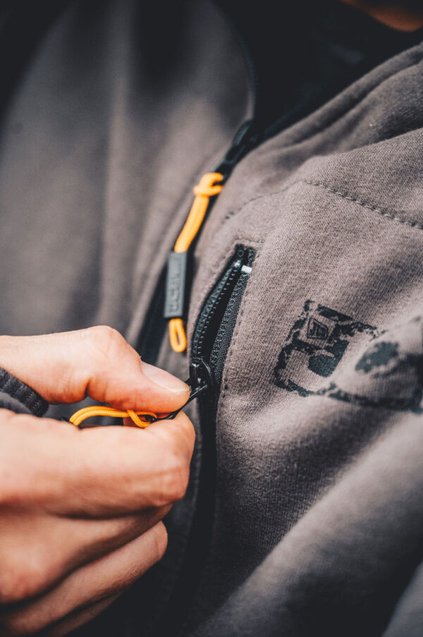 JCB TRADE ZIP THRU HOODIE GREY - Afbeelding 12