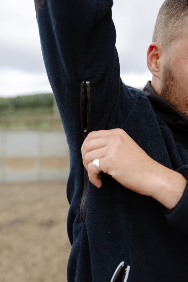 JCB TRADE HEAVYWEIGHT 1/4 ZIP NAVY TECH FLEECE - Afbeelding 10